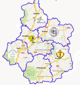 Les voies de Tours et Vézelay